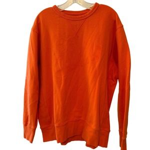 Tailgate Clemson Crew Neck Vintage Style Sweatshirt‎ Orange on Orange Large